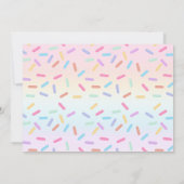 Sweet ONE Rainbow Donut 1stバースデーフォト 招待状 (裏面)