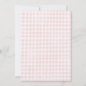 Sweet ONE Silly Goose Baby Girl 1st Birthday Party 招待状 (裏面)