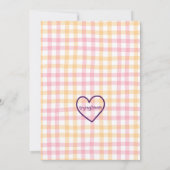 Sweet One, Sweet Treats 1st birthday 招待状 (裏面)