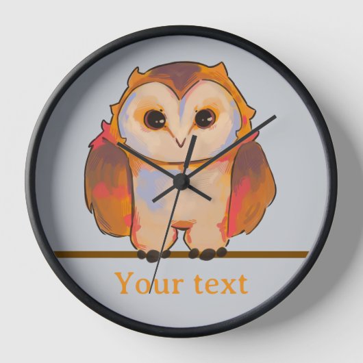 Sweet Owl, uil 壁時計 (正面)
