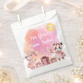 Sweet Pastel Animal Birthday フェイバーバッグ (クリップ留めされた状態)
