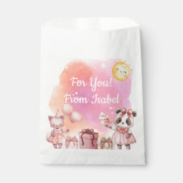 Sweet Pastel Animal Birthday フェイバーバッグ