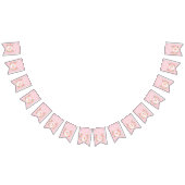 Sweet Pastel Bunny & Floral Wreath Easter Bunting バンティングフラッグ (全)