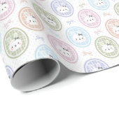 Sweet Pastel Bunny Pattern Wrapping Paper Roll ラッピングペーパー (ロールコーナー)