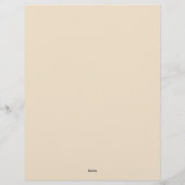 Sweet Pastel Flowers Stationery Paper レターヘッド (裏面)