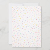Sweet Pastel Watercolor Ice Cream Baby Shower 招待状 (裏面)