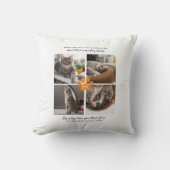 Sweet Paw Prints パーソナライズされた Pet Memorial写真 クッション (正面)