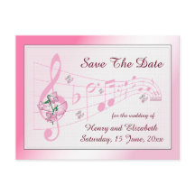 Sweet PeaとMusic Save The Date Card