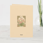 Sweet Pea April Birth Month Flower カード (裏面)