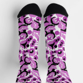 Sweet Pea (Berry) Fine Art ソックス (上部)