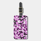 Sweet Pea (Berry) Fine Art ラゲッジタグ (正面縦)