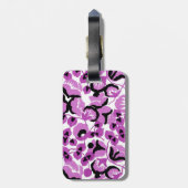 Sweet Pea (Berry) Fine Art ラゲッジタグ (裏面縦)