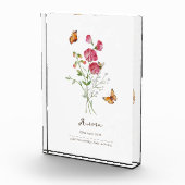 Sweet Pea Birth Month Flower フォトブロック (右)