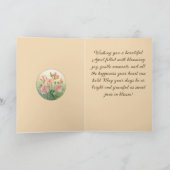 Sweet Pea Birth Month Flower Elegance カード (内部)