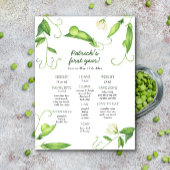 Sweet Pea First Birthday Milestone Birthday ポスター