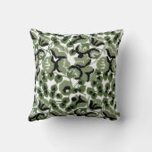 Sweet Pea (Olive) Fine Art クッション (裏面)