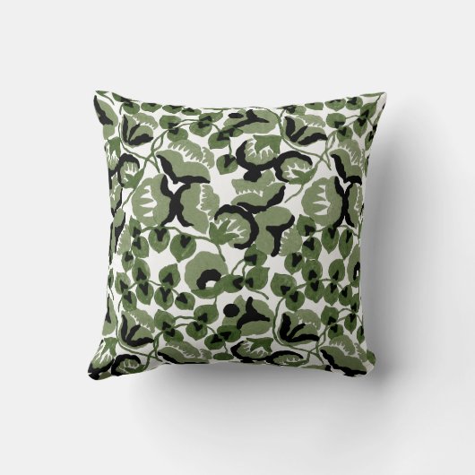 Sweet Pea (Olive) Fine Art クッション (裏面)