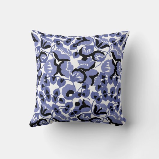 Sweet Pea (Periwinkle) Fine Art クッション (裏面)