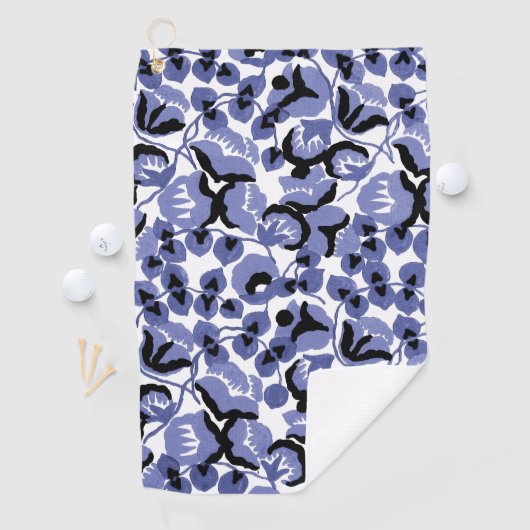 Sweet Pea (Periwinkle) Fine Art ゴルフタオル (インサイチュ)