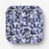 Sweet Pea (Periwinkle) Fine Art ペーパープレート (正面)