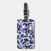 Sweet Pea (Periwinkle) Fine Art ラゲッジタグ (正面縦)