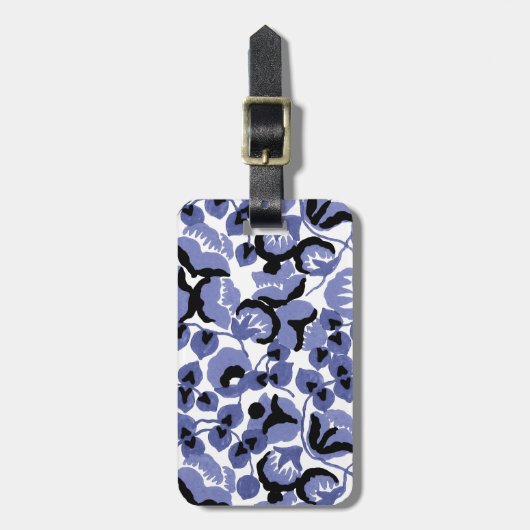 Sweet Pea (Periwinkle) Fine Art ラゲッジタグ (正面縦)