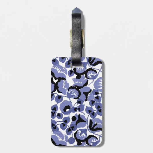 Sweet Pea (Periwinkle) Fine Art ラゲッジタグ (裏面縦)