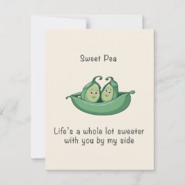 Sweet Pea Valentine Postcard シーズンカード