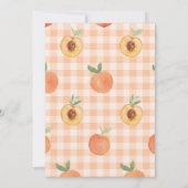 Sweet Peach 1st Birthday Invitation 招待状 (裏面)