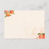 Sweet Peach Books for Baby Card – Fruit-Themed エンクロージャーカード (裏面)