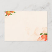 Sweet Peach Diaper Raffle Card – Fruit-Themed エンクロージャーカード (裏面)