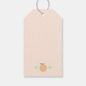 Sweet Peach Elegant Baby Shower ギフトタグ (裏面)