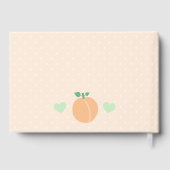 Sweet Peach Elegant Baby Shower ゲストブック (裏面)