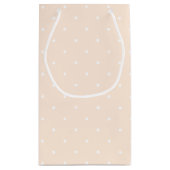 Sweet Peach Elegant Baby Shower スモールペーパーバッグ (裏面)