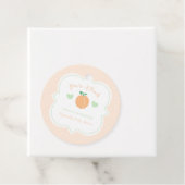 Sweet Peach Elegant Baby Shower フェイバータグ (インサイチュ)