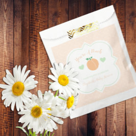 Sweet Peach Elegant Baby Shower フェイバーバッグ
