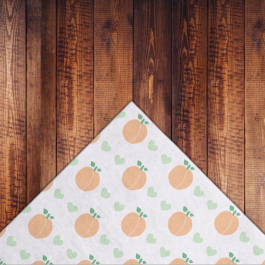 Sweet Peach Elegant Baby Shower 薄葉紙