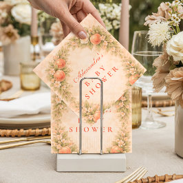 Sweet Peach Orchard Baby Shower スタンダードカクテルナプキン