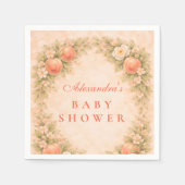 Sweet Peach Orchard Baby Shower スタンダードカクテルナプキン (正面)