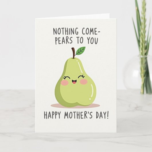 Sweet Pear Mothers Day Card カード (正面)