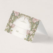 Sweet Peas Name Card Template (正面)