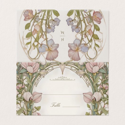 Sweet Peas Name Card Template (外部フラット)