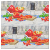 Sweet pepper still life ファブリック (クローズアップ)