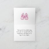 Sweet Personalized Baby Shower Thank you  サンキューカード (内部)