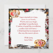 Sweet Personalized Christmas | コーヒーとクッキー カード (裏面)
