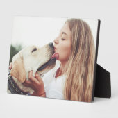 Sweet Pet Kiss Photo Modern Photo フォトプラーク (側面)
