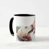 Sweet Pet Kiss Photo Modern Photo マグカップ (正面左)