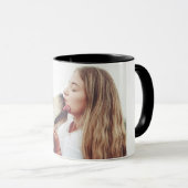 Sweet Pet Kiss Photo Modern Photo マグカップ (正面右)