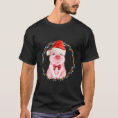 Sweet Pig With Santa Pig Tシャツ (正面)