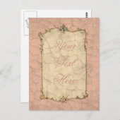 Sweet Pink Bridal Design ポストカード (正面/裏面)